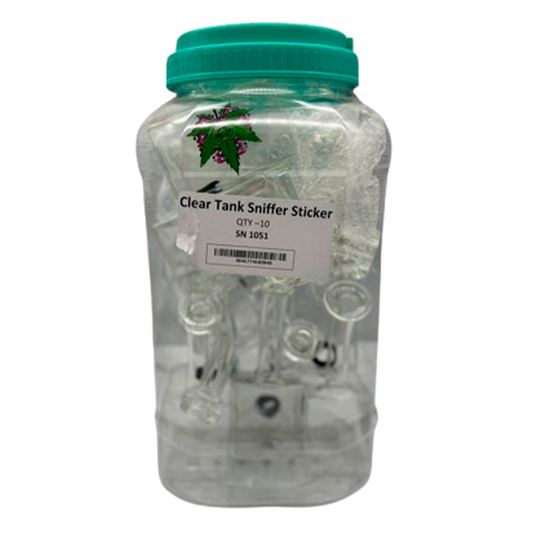 CLEAR TANK SNIFFER STICKER 10CT/JAR (SN1051)