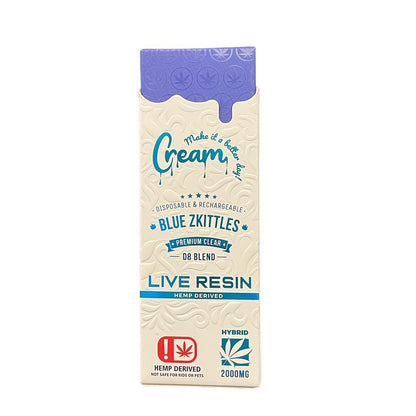 CREAM D8 BLEND 2000MG DISPOSABLE 5CT/BX