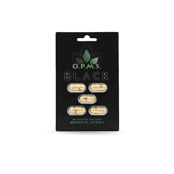 OPMS CAPSULES BLACK CAPS (10 PACK) (5ct)