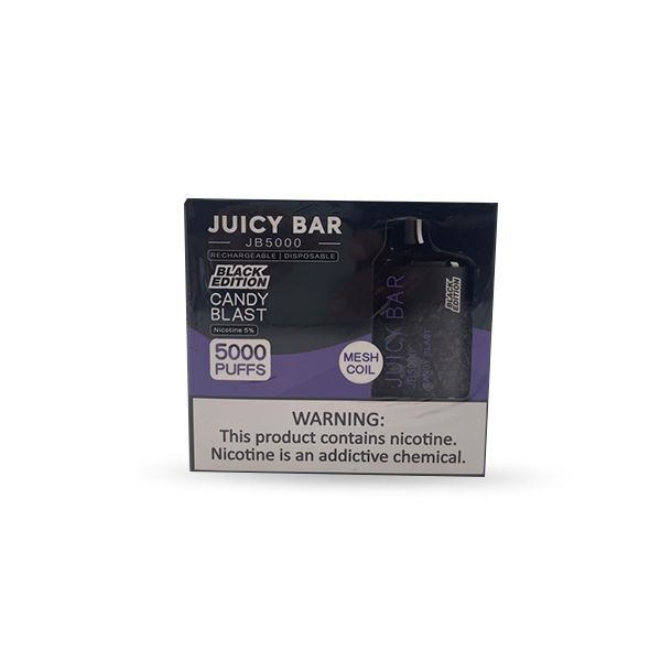 JUICY BAR 5000PUFFS BLACK EDITION DISPOSABLE 10CT/BX