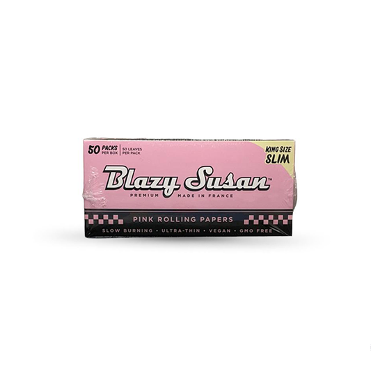 BLAZY SUSAN PINK ROLLING PAPERS KING SIZE SLIM