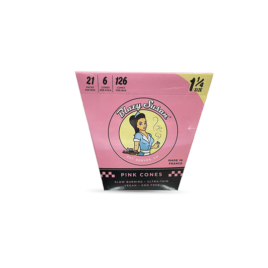 BLAZY SUSAN PINK CONES (1 1/4 SIZE)