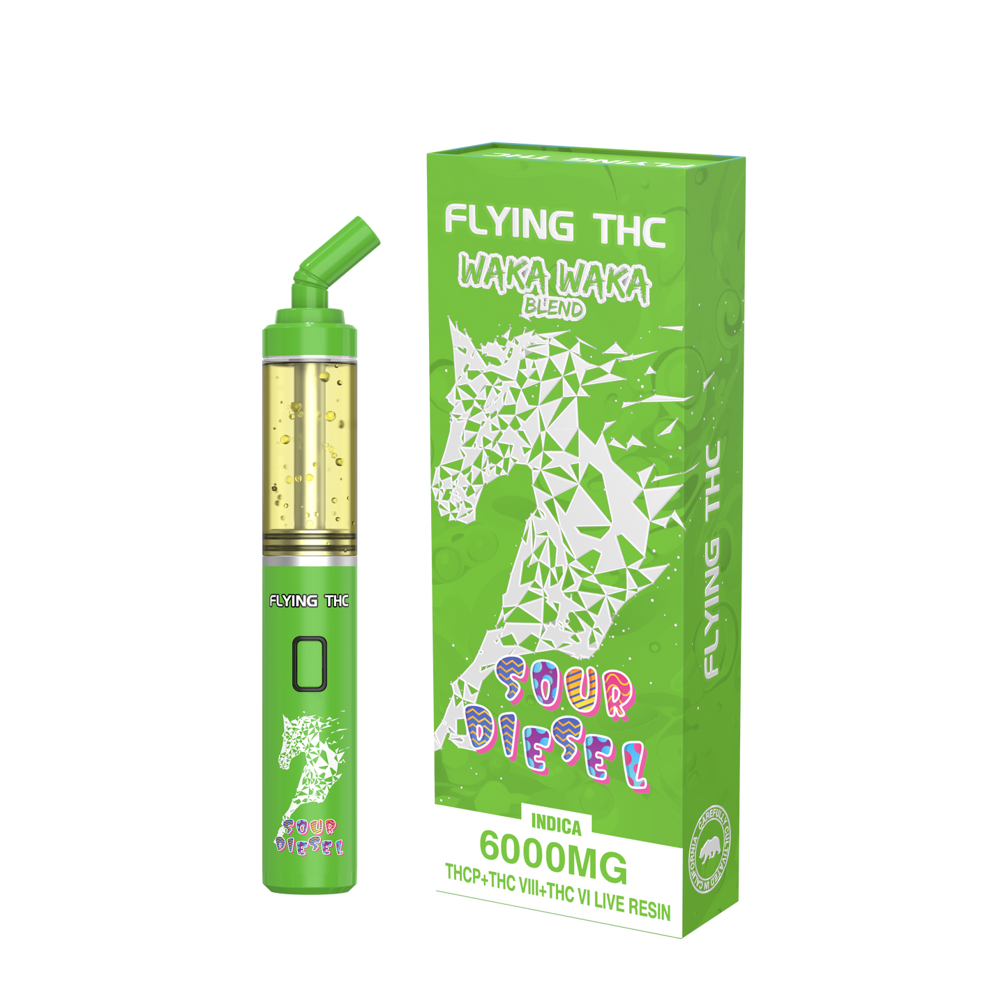 FLYING THC WAKA WAKA BLEND 6000MG DISAPOBLE 5CT/BX