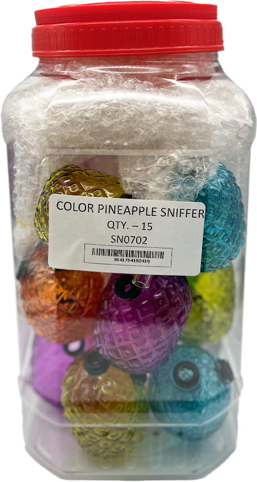 COLOR PINEAPPLE SNIFFER 15CT/JAR (SN0702)