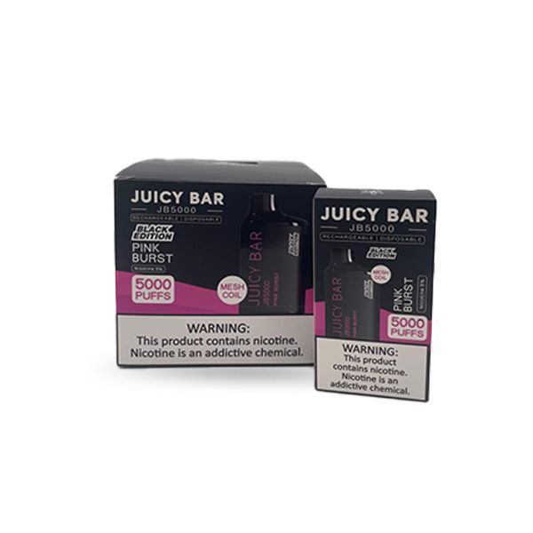 JUICY BAR 5000PUFFS BLACK EDITION DISPOSABLE 10CT/BX