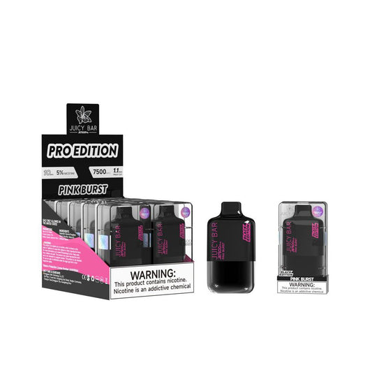 JUICY BAR 7500PUFFS BLACK EDITION DISPOSABLE 10CT/BX