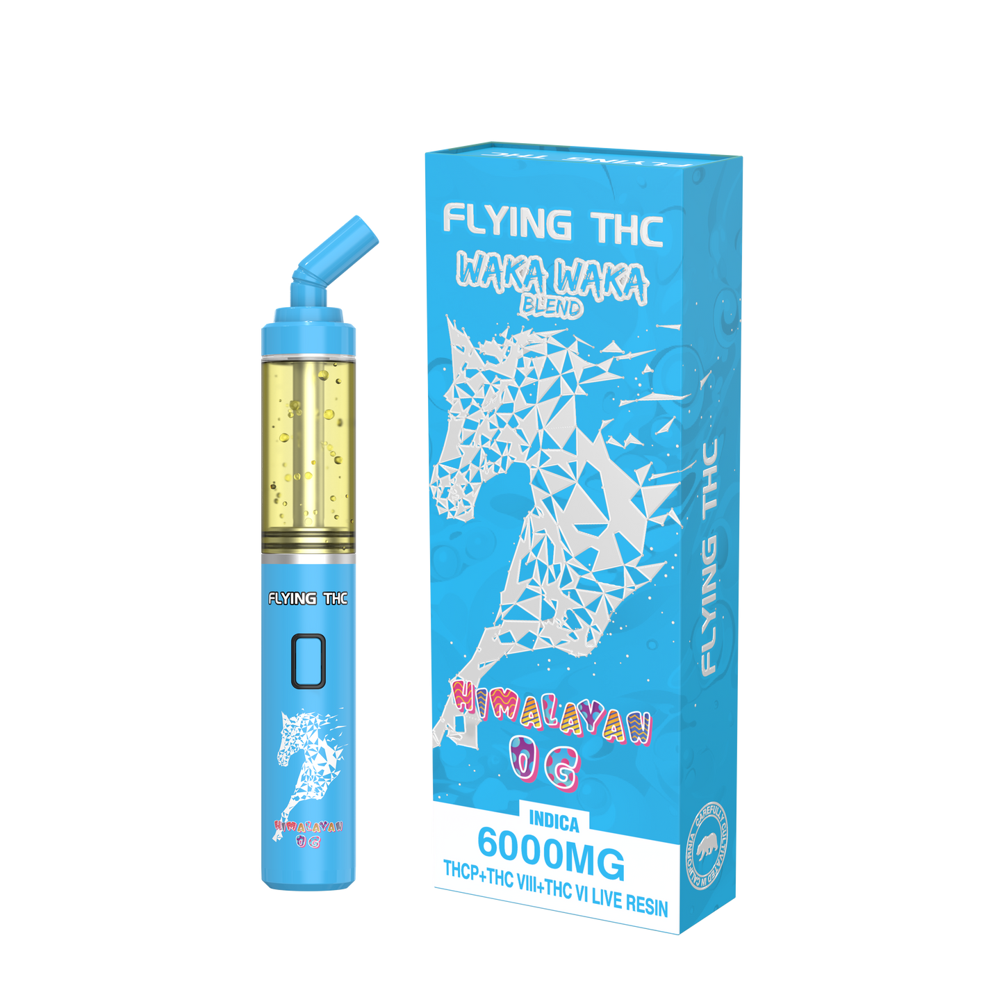 FLYING THC WAKA WAKA BLEND 6000MG DISAPOBLE 5CT/BX