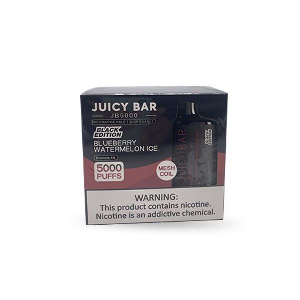 JUICY BAR 5000PUFFS BLACK EDITION DISPOSABLE 10CT/BX