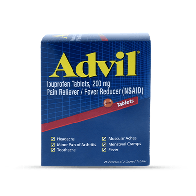 ADVIL 2PK 25CT