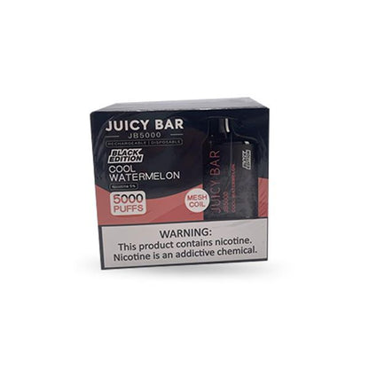 JUICY BAR 5000PUFFS BLACK EDITION DISPOSABLE 10CT/BX