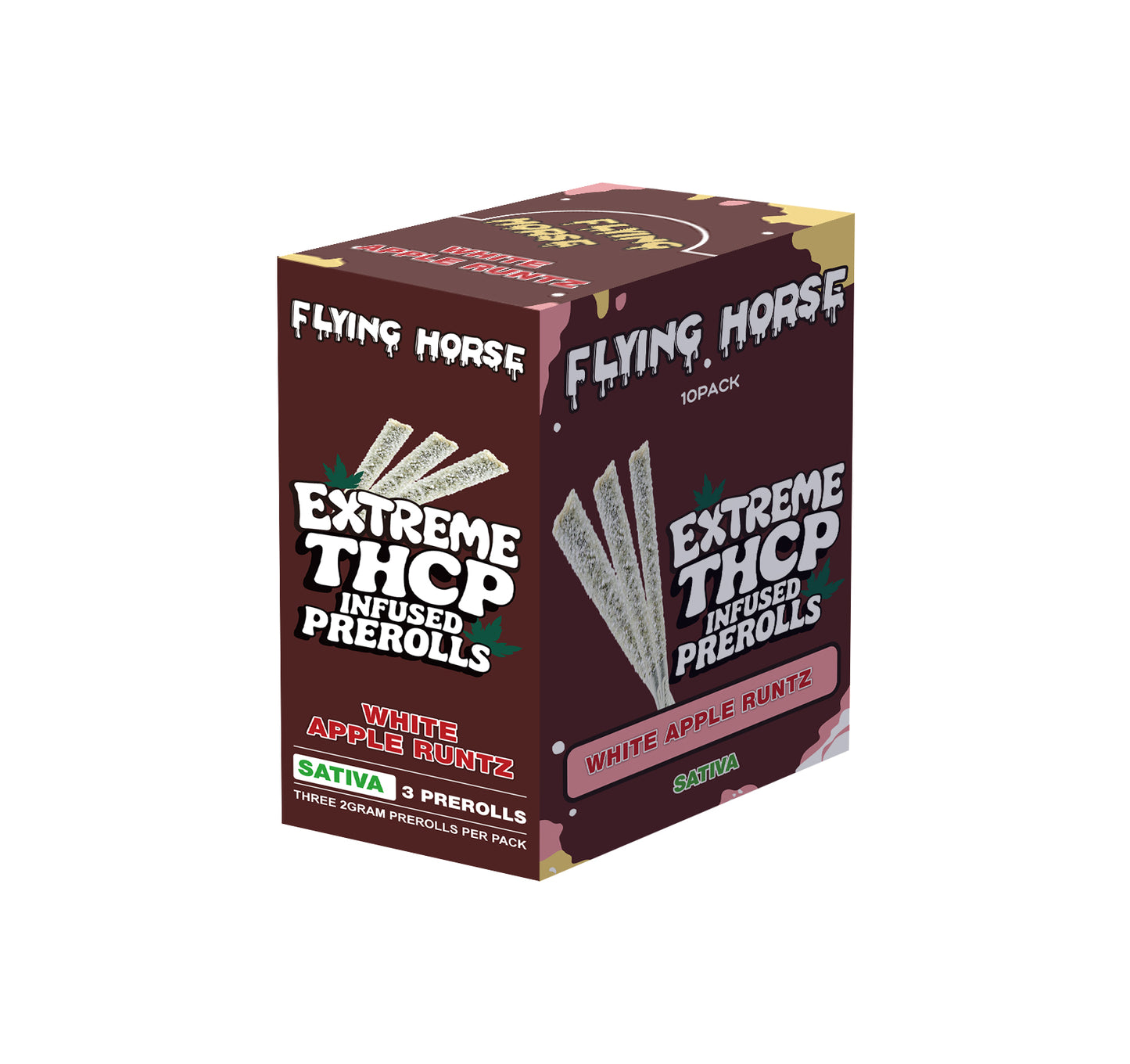 FLYING HORSE EXTREME THCP INFUSED PREROLLS 3CT/10CT/BX