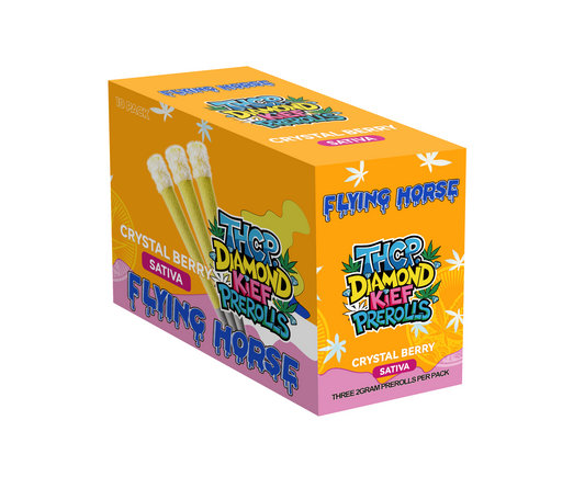 FLYING HORSE THCP DIAMOND KIEF PREROLLS 3PK 10CT/BX