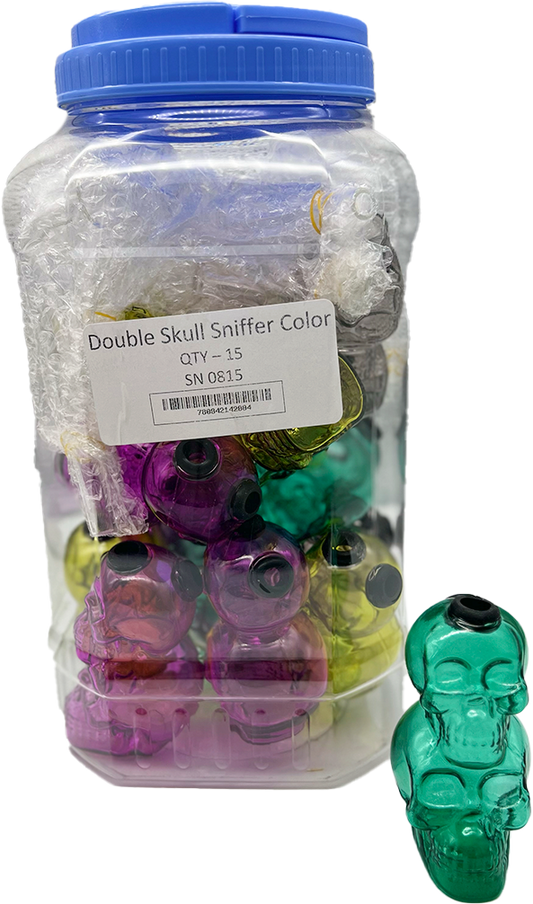 DOUBLE SKULL SNIFFER COLOR 15CT (SN0815)