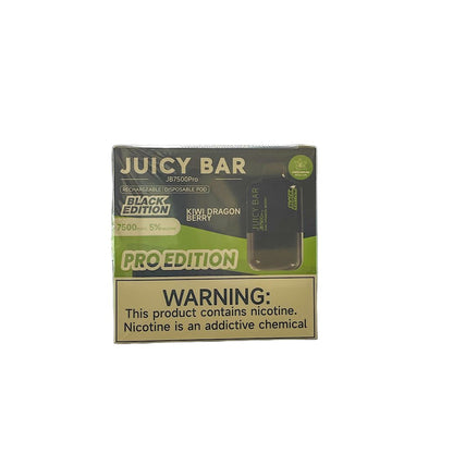 JUICY BAR 7500PUFFS BLACK EDITION DISPOSABLE 10CT/BX