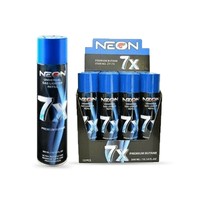 NEON LIGHTER BUTANE 7X 300ML 12CT BX