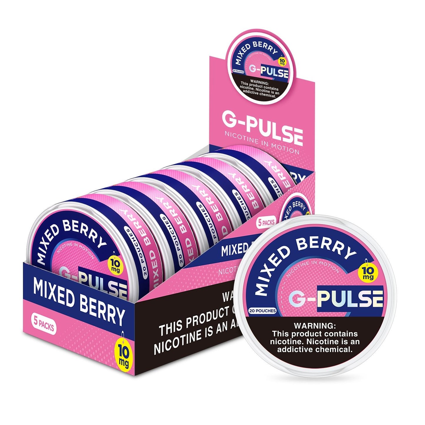 G PULSE 10MG NICOTINE POUCH 5CT/BX