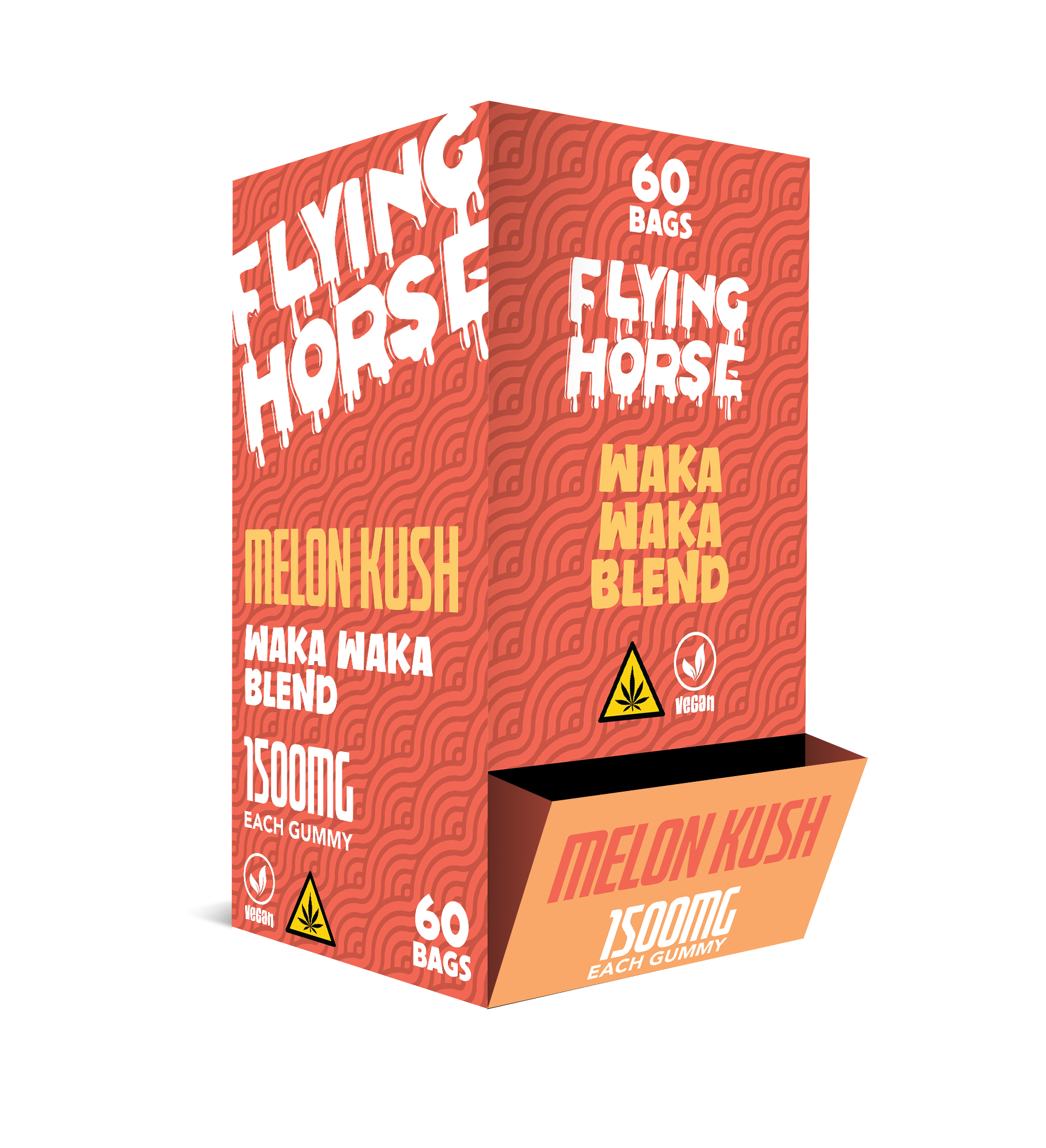 FLYING HORSE 1500MG WAKA WAKA BLEND GUMMIES 60CT/BX – AMS Distribution