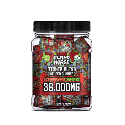 FLYING HORSE STONER BLEND INFUSED GUMMIES 36000MG 30CT/JAR