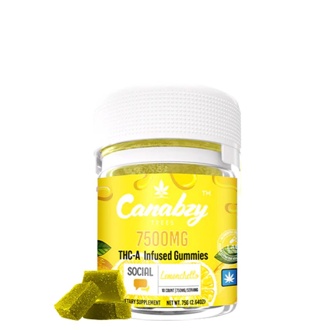 CANABZY 7500MG THC-A INFUSED  GUMMIES 10CT/JAR