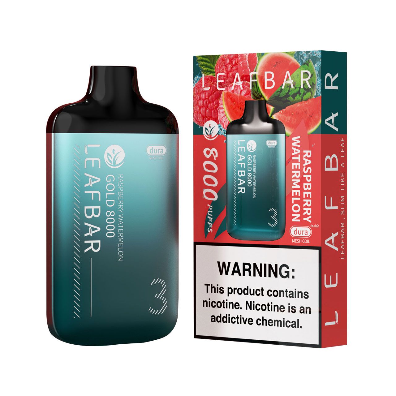 LEAFBAR 8000PUFFS 5CT/BX