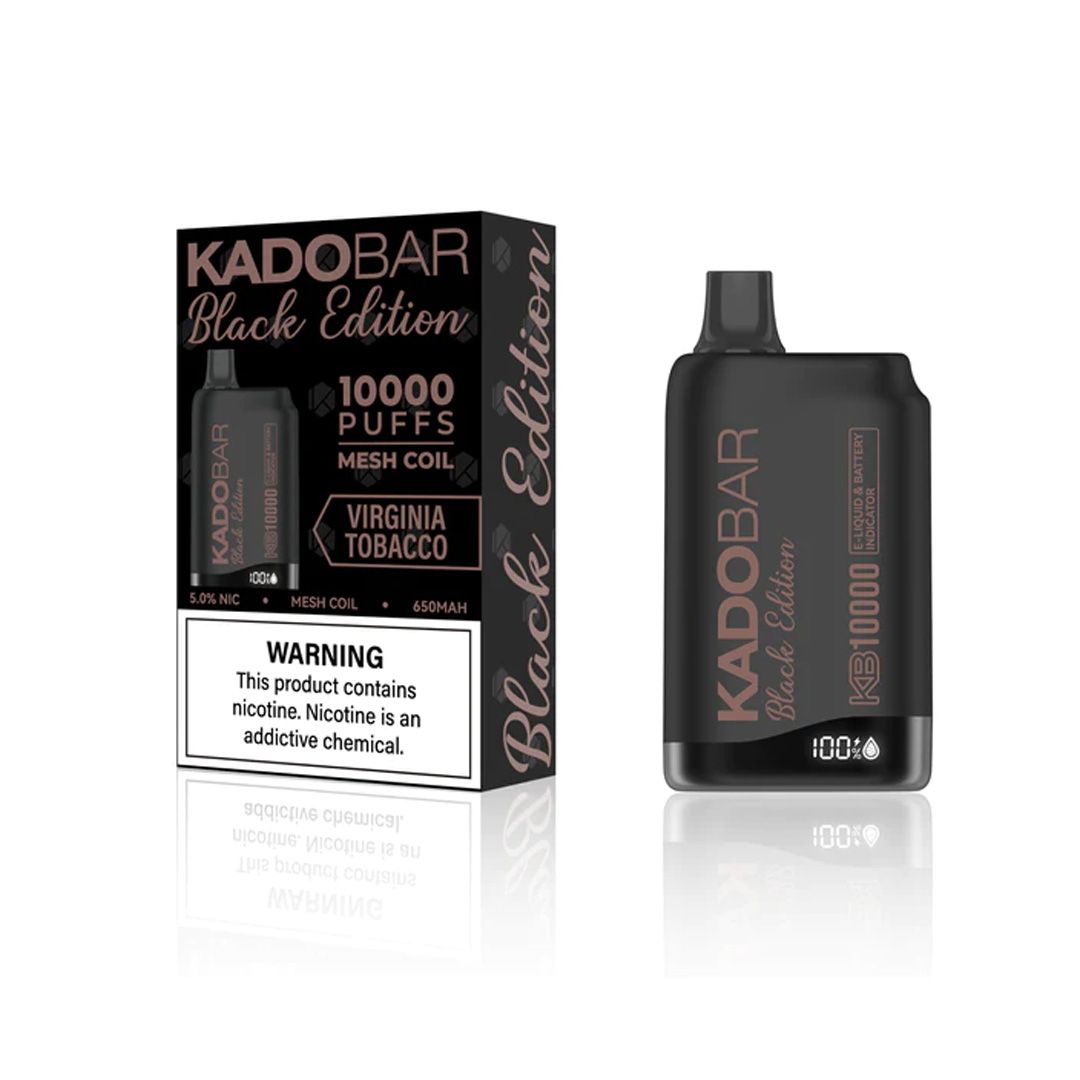 KADOBAR BLACK EDITION 10000PUFFS DISPOSABLE VAPE  5CT/BX