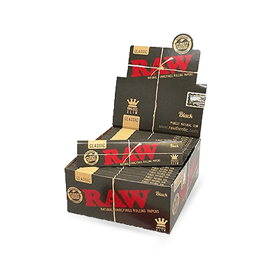 RAW CLASSIC BLACK KING SIZE SLIM 50CT BX (105)