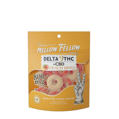 MELLOW FELLOW D9 THC+ CBD GUMMIES 20CT/BAG