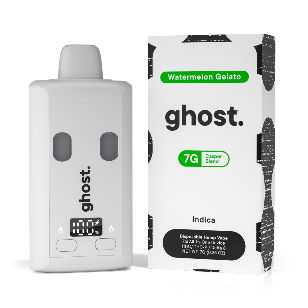 GHOST 7GM HEMP VAPE DISPOSABLE 5CT/BX