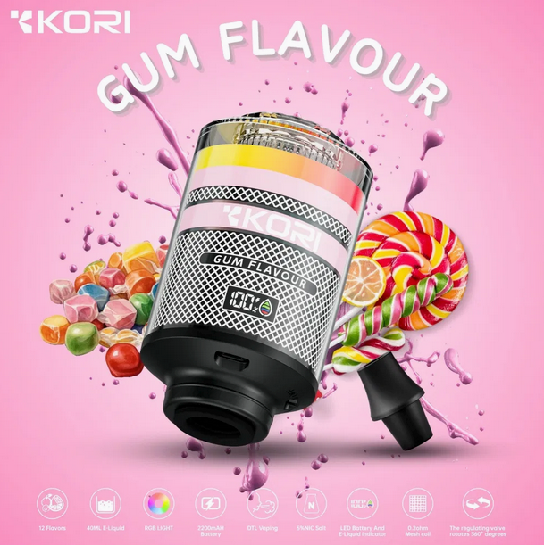 KORI E-HOOKAH 100K PUFFS 4CT/BOX