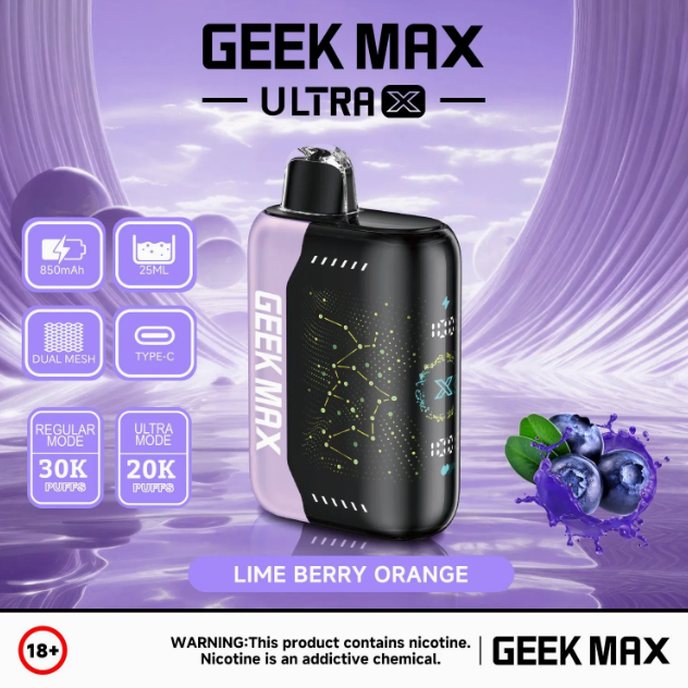 GEEK MAX 30000 PUFFS DISPOSABLE VAPE 5CT/BX