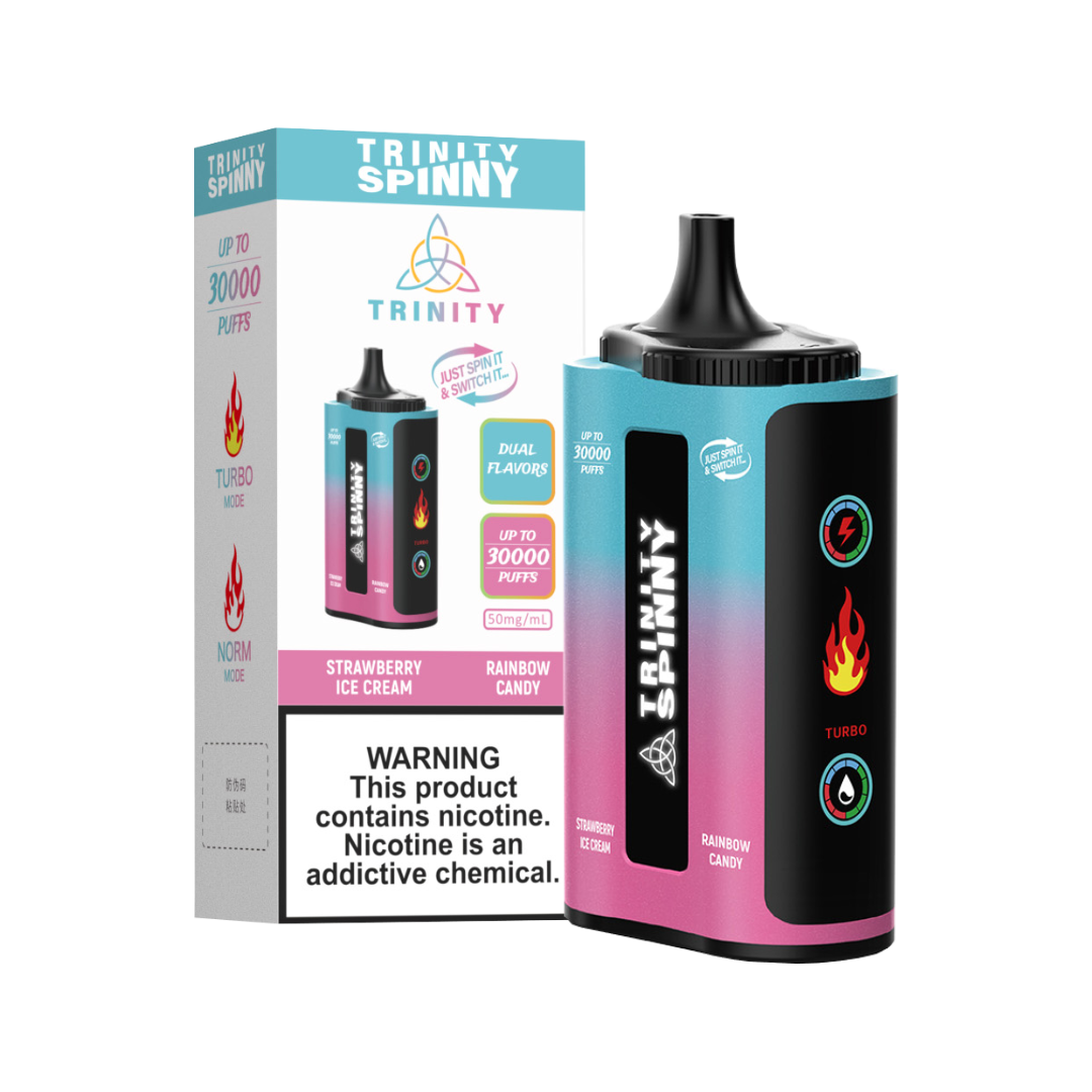 TRINITY SPINNY 30000 PUFFS DISPOSABLE 5CT/BX