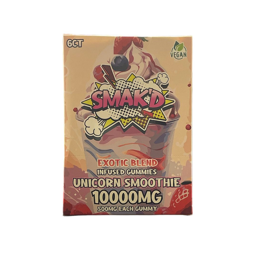 SMAK'D EXOTIC BLEND 10000MG GUMMIES 6CT/BX