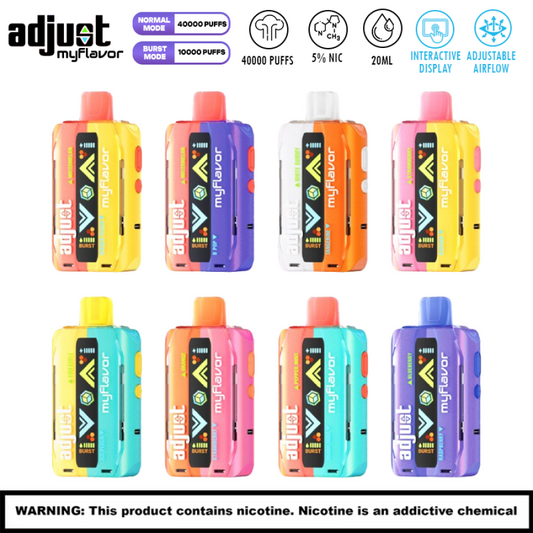 ADJUST MYFLAVOR 40000 PUFFS DISPOSABLE 5CT/BX