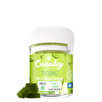 CANABZY 7500MG THC-A INFUSED  GUMMIES 10CT/JAR