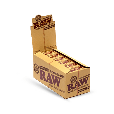 RAW PERFORATED TIPS GUMMED 24CT BX (117)  #902195