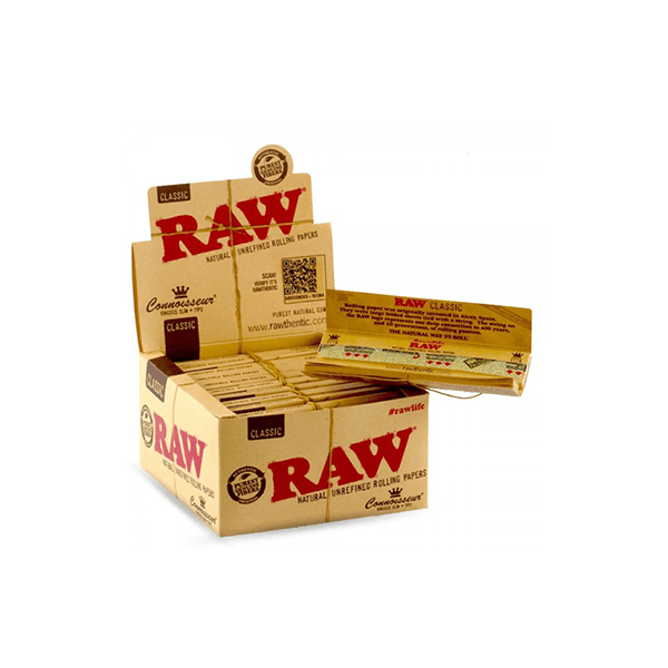 RAW CLASSIC CONNOISSEUR KS SLIM+TIPS 24CT