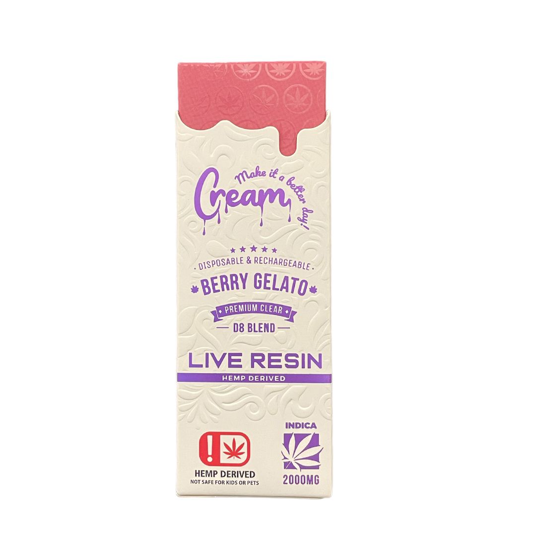 CREAM D8 BLEND 2000MG DISPOSABLE 5CT/BX