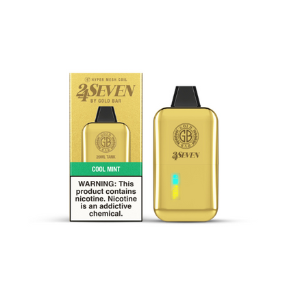 24 SEVEN GOLD BAR DISPOSABLE 5CT/BX