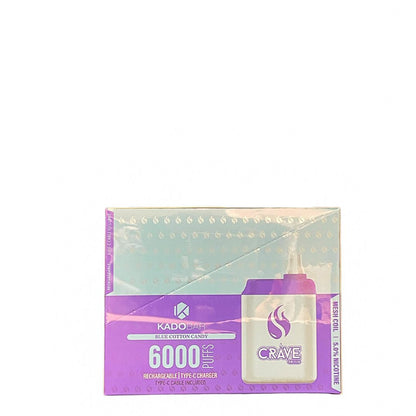 KADO BAR 6000PUFFFS DISPOSABLE VAPE 5CT/BX