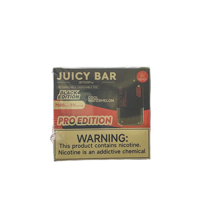 JUICY BAR 7500PUFFS BLACK EDITION DISPOSABLE 10CT/BX