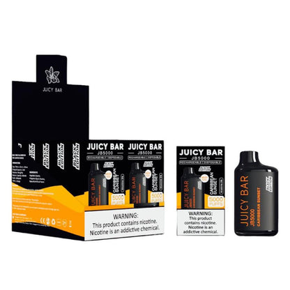 JUICY BAR 5000PUFFS BLACK EDITION DISPOSABLE 10CT/BX