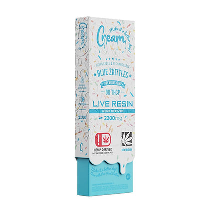 CREAM 2200MG D8 THCP LIVE RESIN DISPOSABLE 5CT/BX