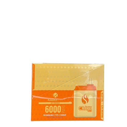 KADO BAR 6000PUFFFS DISPOSABLE VAPE 5CT/BX