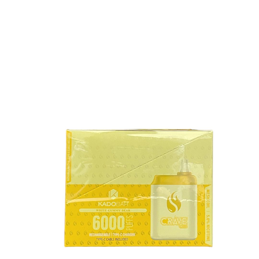 KADO BAR 6000PUFFFS DISPOSABLE VAPE 5CT/BX