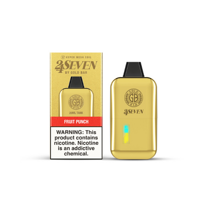24 SEVEN GOLD BAR DISPOSABLE 5CT/BX