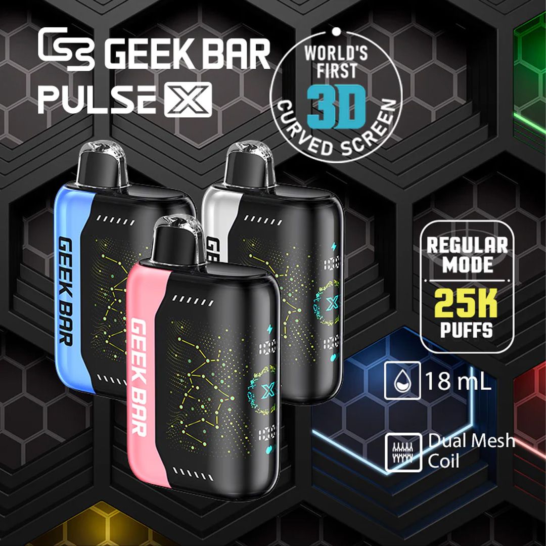 GEEK BAR PULSE X 25000 PUFFS DISPOSABLE VAPE 5CT/BX