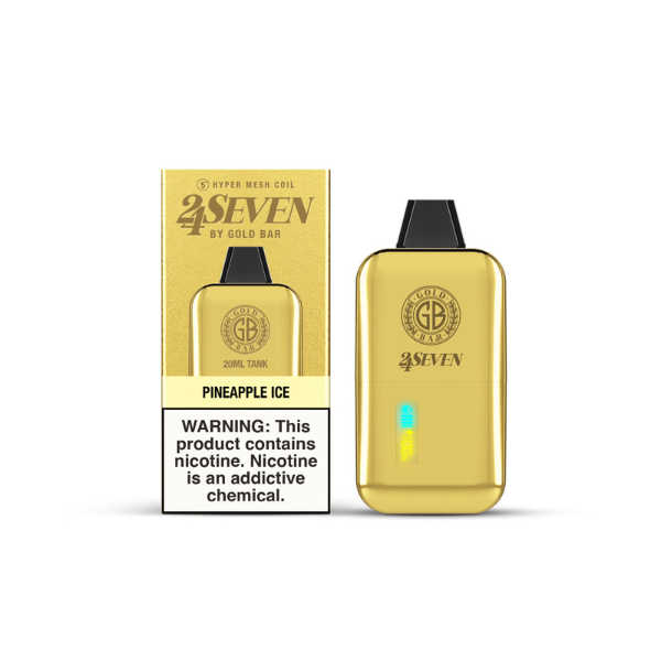 24 SEVEN GOLD BAR DISPOSABLE 5CT/BX