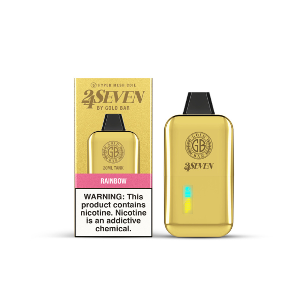 24 SEVEN GOLD BAR DISPOSABLE 5CT/BX