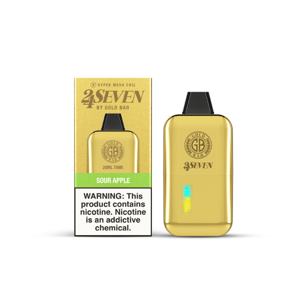 24 SEVEN GOLD BAR DISPOSABLE 5CT/BX
