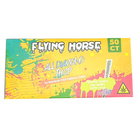 Flying Horse 2GM All Diamond THCP Tube Preroll 50ct/Bx